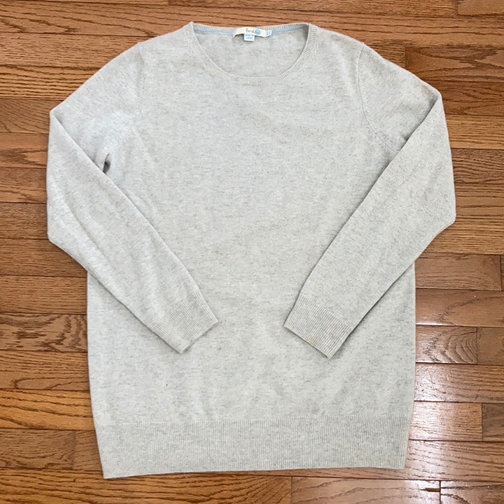 Light Gray 100% Cashmere Sweater